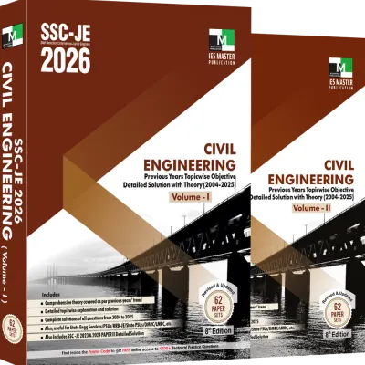 SSC-JE 2026 Civil Engineering Previous Years Topic wise Objective Detailed Solution with Theory - Volume-I&II
