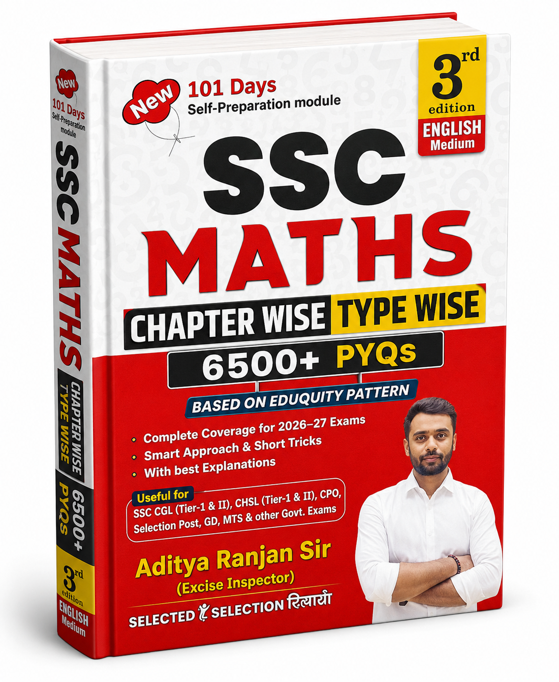 Aditya Ranjan Sir SSC Maths 2026 English Medium 3rd Edition 6500+ TCS MCQ Chapterwise Typewise Book