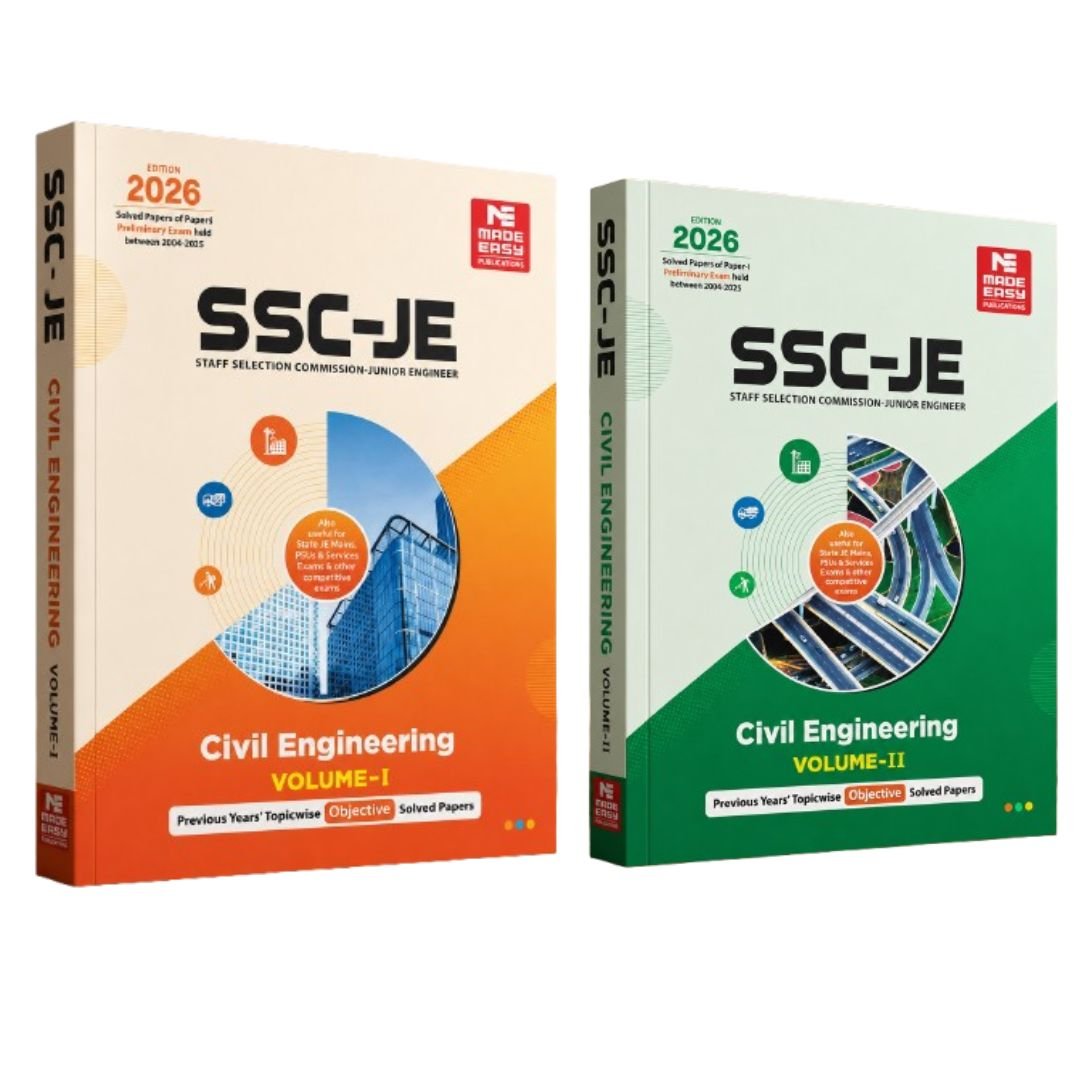 SSC-JE: Civil Engineering 2026- Previous Year Objective Solved Paper-1 Volume-1,2