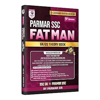 Fatman Parmar SSC GK/GS Theory Book English Medium 2nd Edition, 2026 Useful For SSC CGL and CHSL (Tier 1 & 2) CPO MTS Steno Selection One Day Competitive Examination
