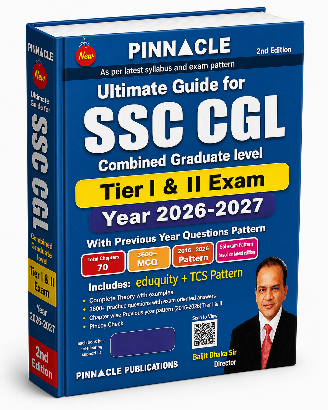 SSC CGL 2026 – 27 Ultimate Guide for Tier 1 & Tier 2 10 Years Chapterwise Previous Year Solved Papers ( 2016 – 2026 ) | 3600+ MCQs Latest Eduquity + TCS Pattern  2nd Edition