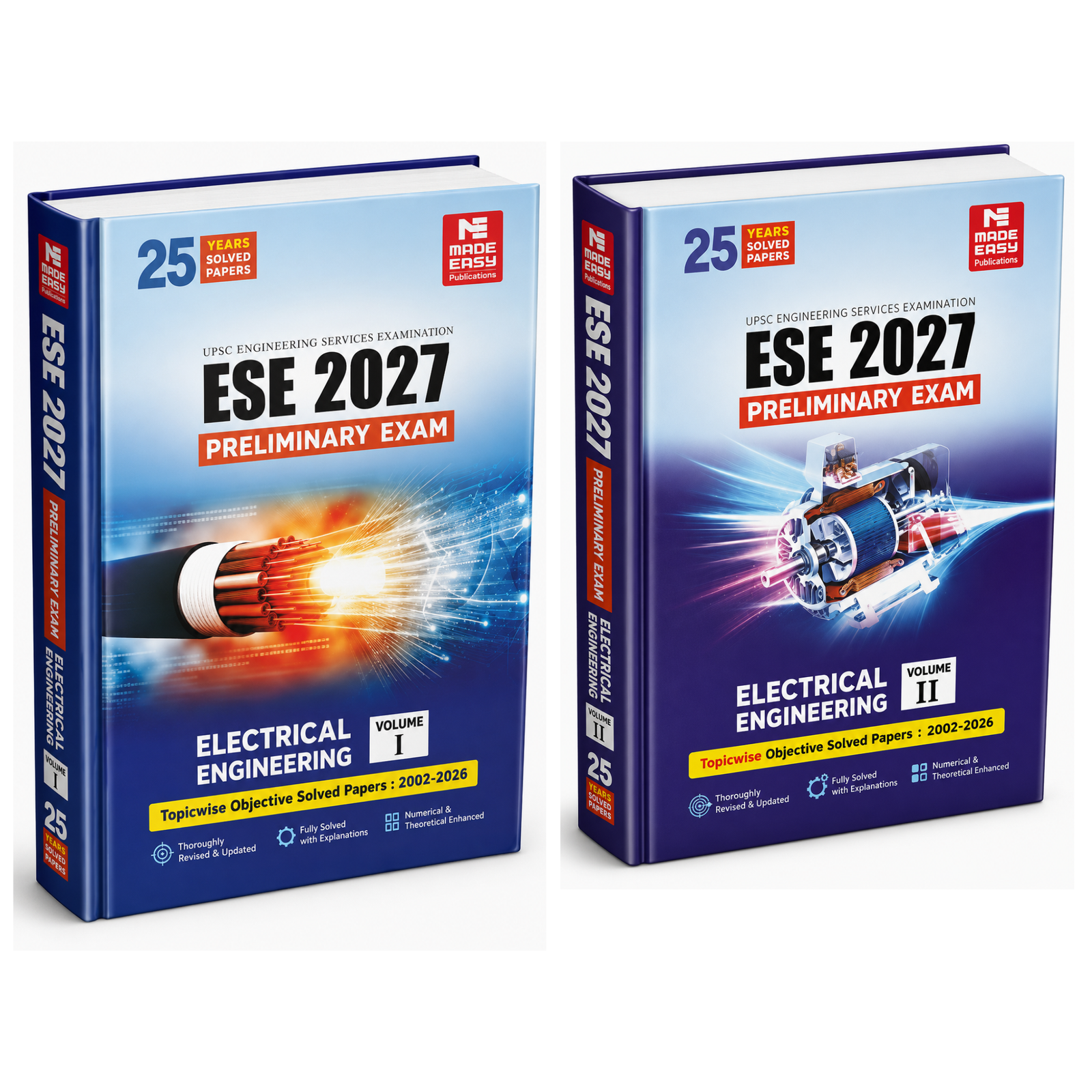 ESE 2027: Preliminary Exam: Electrical Engineering Objective Solved Paper Vol-1 Vol -2 Made Easy