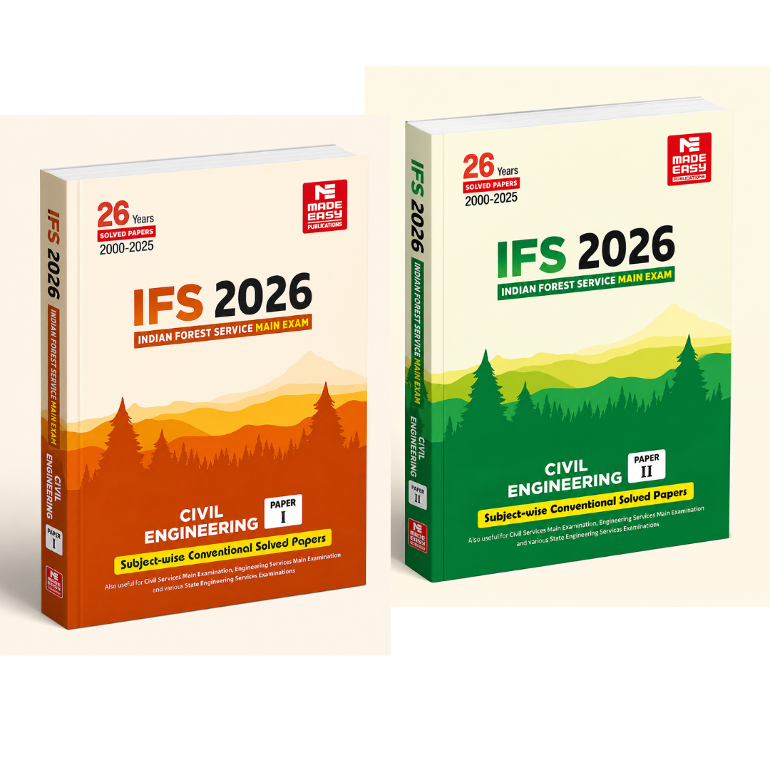 IFS Mains 2026: Civil Engineering Subject wise Conventional Solved Paper-1 , Paper-2