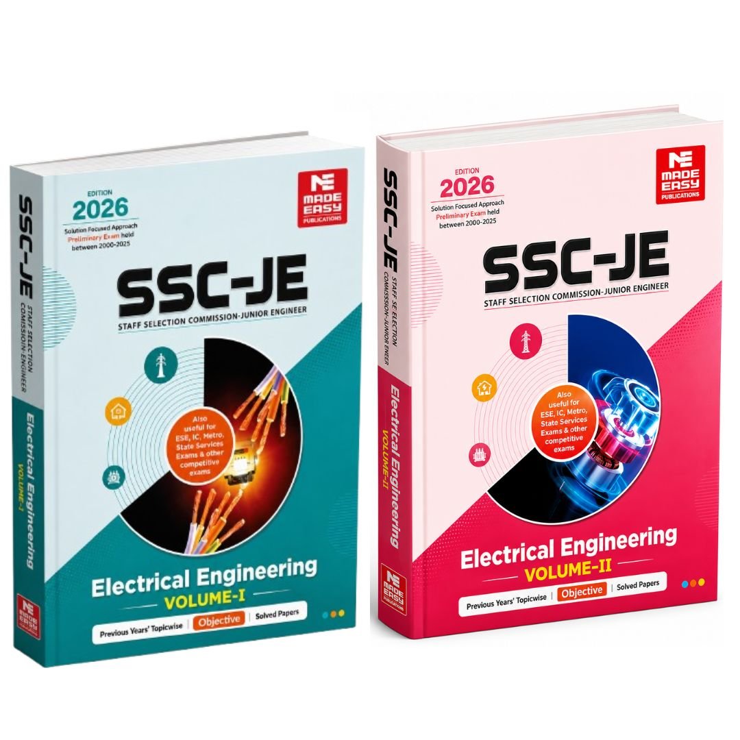 SSC-JE: Electrical Engineering 2026- Previous Year Objective Solved Paper-1 Volume-1,2