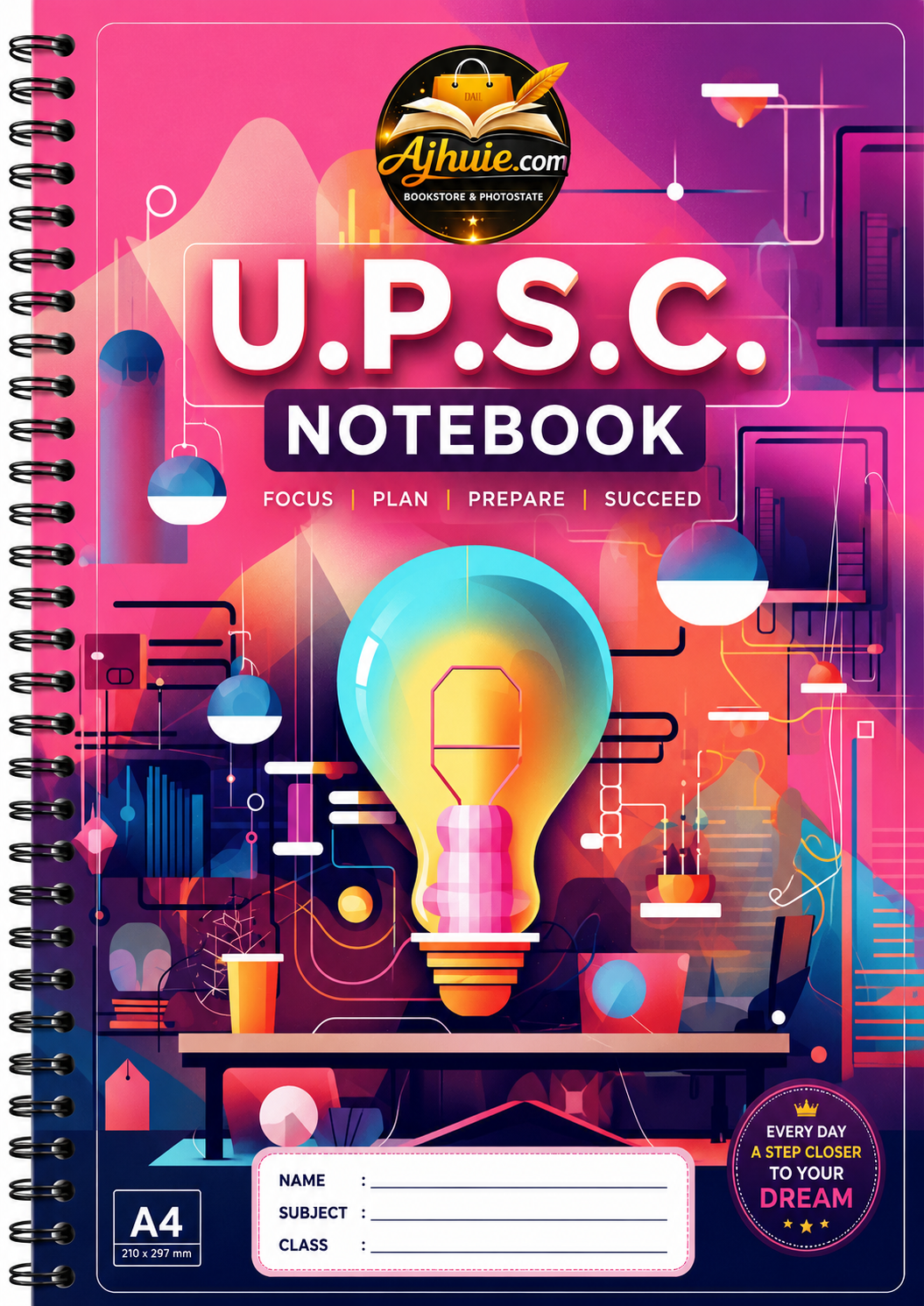 SPIRREL UPSC Mains Answer Sheet Notebook